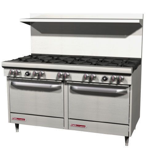 Southbend S60DD Range, 60&#034;, 10  Burners (28,000 BTU), With Two 26&#034; Ovens (35,000