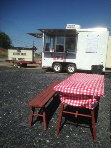 Concession trailer 7&#039; x 14&#039;  - grill on wheels new tires , great condition !!!! for sale