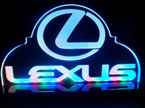 Lexus car logo premuim auto led neon light desk lamp man cave room garage signs for sale
