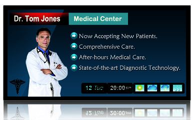 Digital signage for healthcare: physicians and dentists for sale