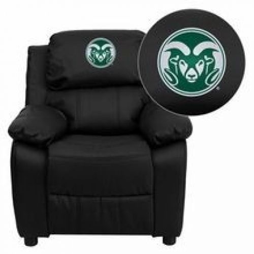 Flash Furniture BT-7985-KID-BK-LEA-40011-EMB-GG Colorado State University Rams E