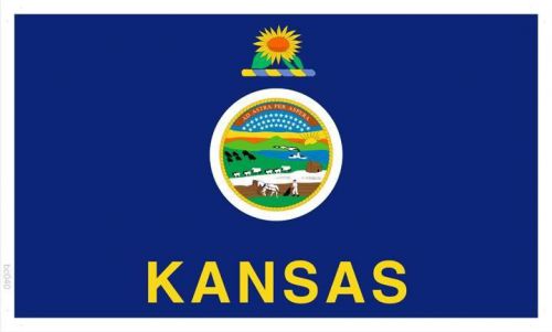 Bc040 flag of kansas (wall banner only) for sale