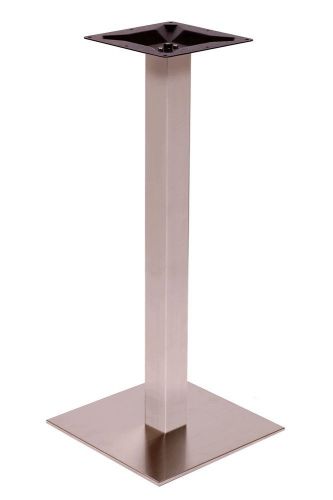 New Elite Indoor / Outdoor 24 inch Square Stainless Steel Bar Height Table Base