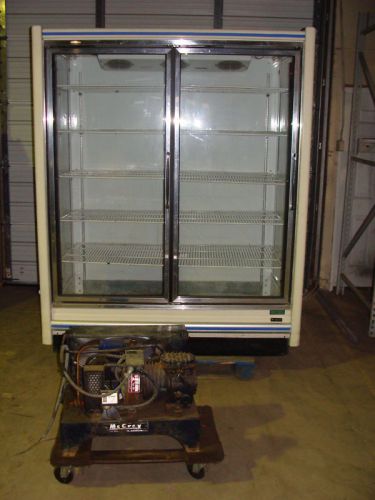 Zero zone 2 door refrigerator display case for sale