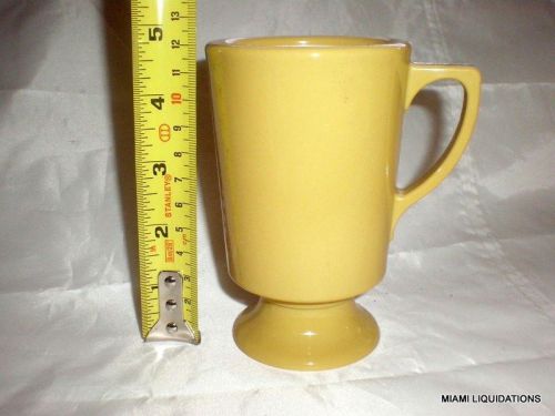 Lot of 36 El dorado pedestal mug Continental Plastics 8010 retro vintage yellow