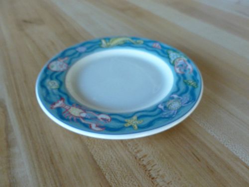 Churchill China Blue Sea &#039;n&#039; Sand 6-1/2&#034; Classic Plate (Each)