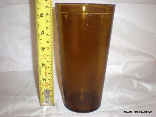 Lot of 24 20 oz tumbler g. e. t. 6620  amber pebbled for sale