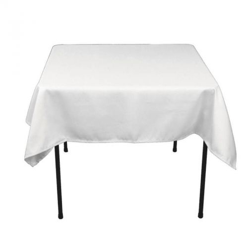 10 pack of new 54&#034; white square tablecloths - 60 colors for sale