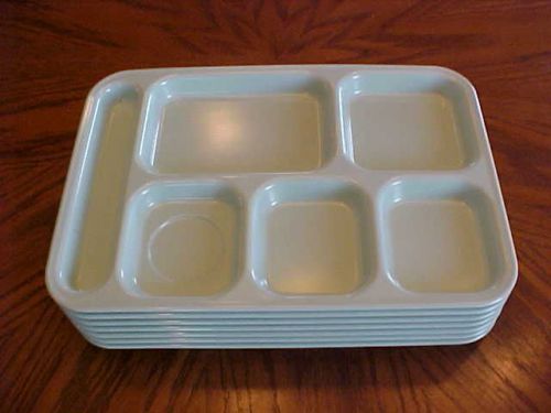 Carlisle seven (7)  six compartment food trays for sale