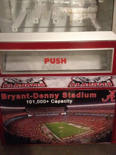 snack machines candy customize alabama roll tide foot ball vintage mancave