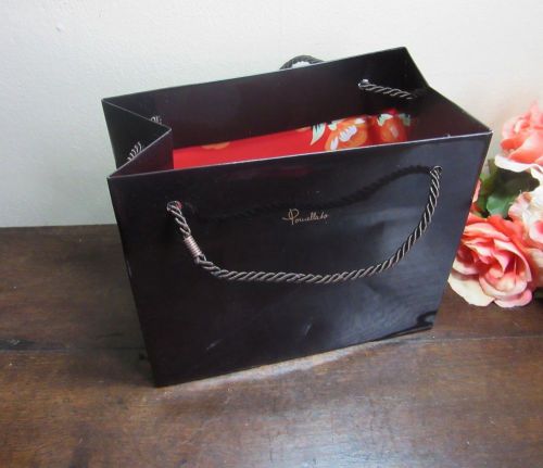 Pomellato designer store gift or shopping bag.Black