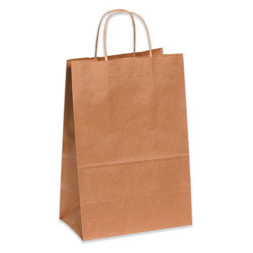 Box Partners 14&#034; x 10&#034; x 15 1/2&#034; Kraft Shopping Bag . Sold as Case of 200