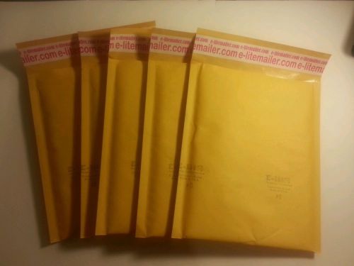 25 ct. - 6.5x10 &#034; ecolite &#034; x- wide kraft bubble mailers padded envelopes bags for sale