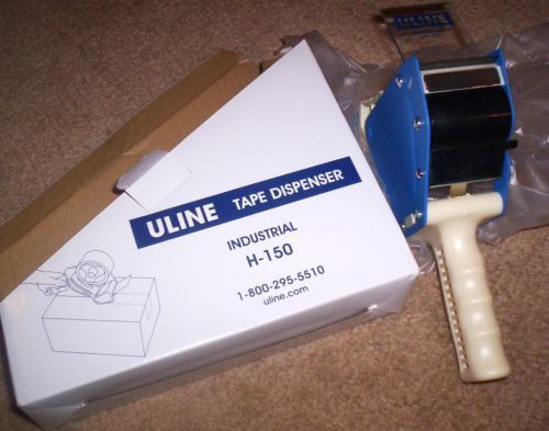Uline h-150 2&#034; industrial side loader packing tape dispenser new in box for sale