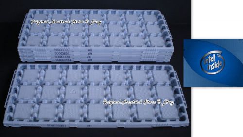 Intel cpu tray for pentium dual quad or core cpu socket lga775 - 4 fits 84 cpus for sale