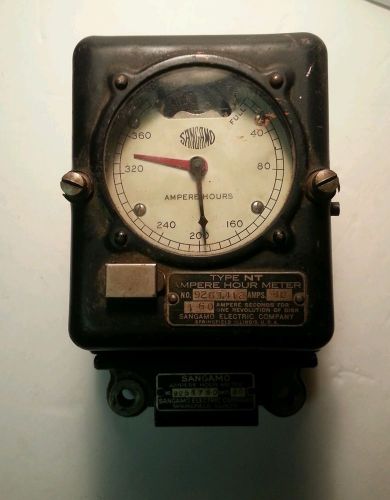 Vintage 1940s SANGAMO Ampere HOUR Meter type NT Electric STEAMPUNK Lamp making