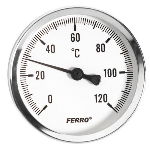 Solid metal industrial temperature gauge dial probe  1/2&#034; bsp for sale