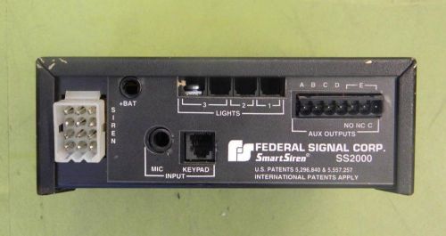 FEDERAL SIGNAL SS2000  AMP/RELAY UNIT LED LIGHT