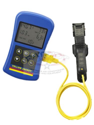Yellow jacket 69196 superheat/subcool calculator w/ thermometer &amp; p/t chart for sale