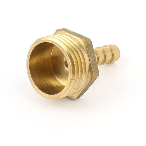 6.5mm Pipe Inner Dia 20mm 1/2BSP Male Hose Barb Fitting Air Liquid Water Coupler