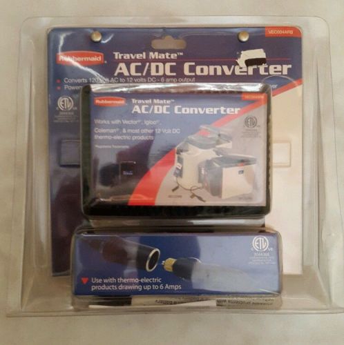 NIB 12v AC/DC converter RUBBERMAID travel mate works w/ vector, igloo, coleman