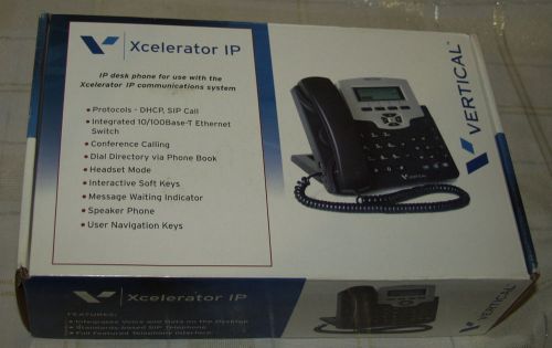 NEW Vertical Xcelerator IP 2007 Telephone 4 Btn Model#7504-00 VoIP Sys