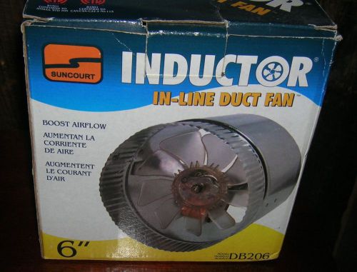 New Suncourt Inductor In-Line Duct Fan 6&#034;