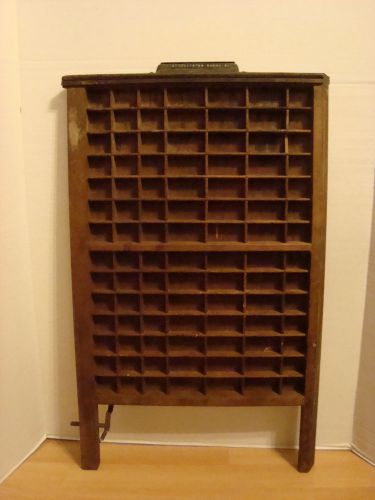 Vintage PRINTER  Block Type Set Letterpress Wooden DRAWER  Shadowbox
