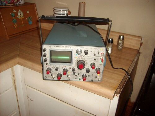 Tektronix laboratory oscilloscope model 454 with probes etc.