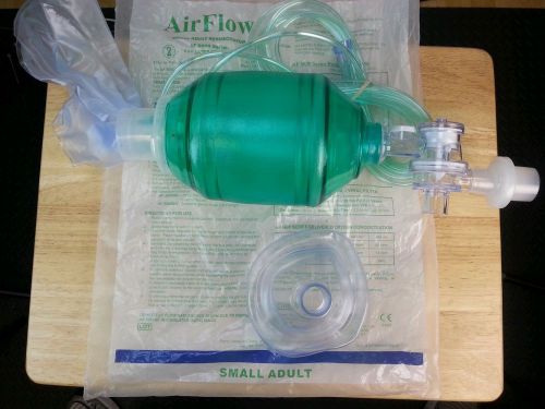 BVM first aid EMS Airlife small Adult Manual Resuscitator AMBU new!