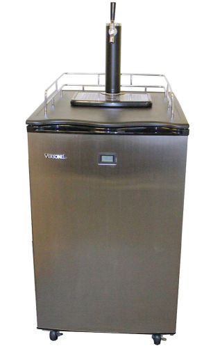 Full Size Versonel Beer Keg Refrigerator, Stainless Steel Door Dispenser New
