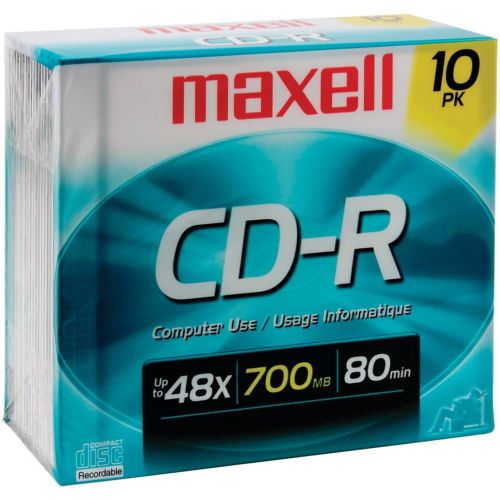 BRAND NEW - Maxell 622860/648210 700mb 80-minute Cd-rs, 10 Pk
