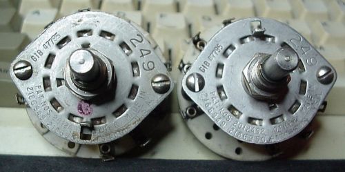 Rotary Switches GIB 47795 Lot of 2 NOS DP3T Ceramic Wafer