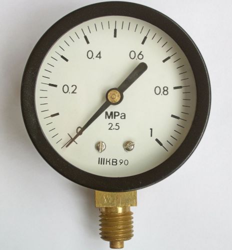 0-1 mpa air pressure gauge manometer, m12x1.25 thread, 58mm, 0-10 bar nos for sale