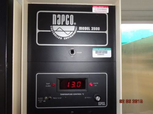 Napco model 3500 controlled environment co2 incubator medical university of s.c. for sale