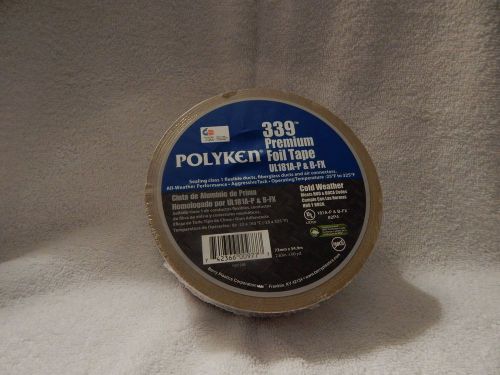 Polyken premium 339 cold weather foil tape ul181a-p &amp; b-fx for sale