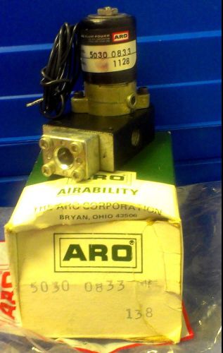 Ingersoll aro 5030 0833 1128 solenoid pneumatic valve for sale