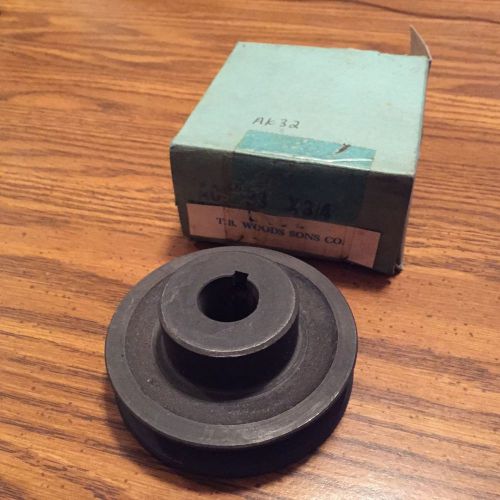Ak32 x 3/4&#034; tb woods 3.25 in. od 3/4&#034; in. bore cast iron a belt pulley for sale