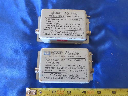 2 C-COR MIN-ECON 3528 AMPLIFIERS, STATE COLLEGE, PA