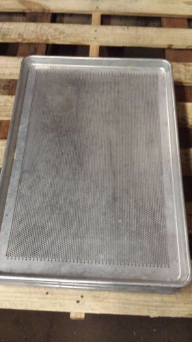 Lot of 8 Aluminum Bun Pan Sheet Pan 18x26 inch Full Size Perforated