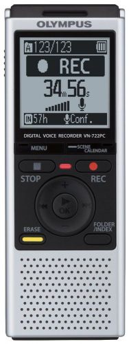 OLYMPUS VN-722PC DICTAPHONE DIGITAL VOICE RECORDER PC 4GB MICRO SD SLOT RRP .?89
