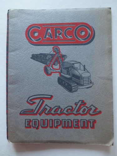 Carco Tractor Equipment Vintage Sales Catalogue