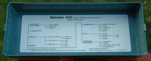 Tektronix Oscilloscope Front Cover for 22XX scopes with 2230 reference inside