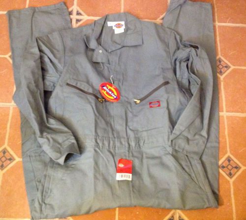 1pair NWT Dickies 42 Tall Grey Basic Coverall Coveralls