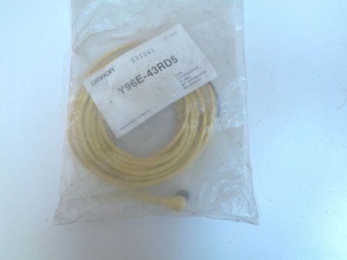 OMRON Y96E-43RD5 4-PIN 3-CONDUCTOR 22-AWG 5 METER CORDSET - NOS - FREE SHIPPING!