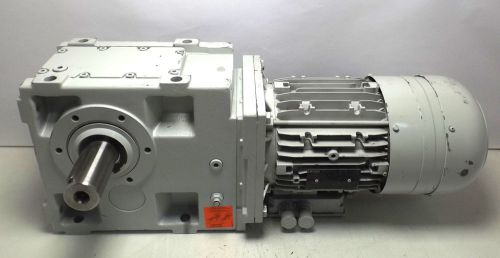 Lenze helical-bevel gearmotor gks07-3mvbr112c22 mdemars112-22u 0947 bad bearing for sale