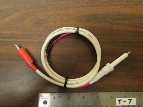 High Voltage Adaptor Cable Alligator Clip to HV Allen Male Connector