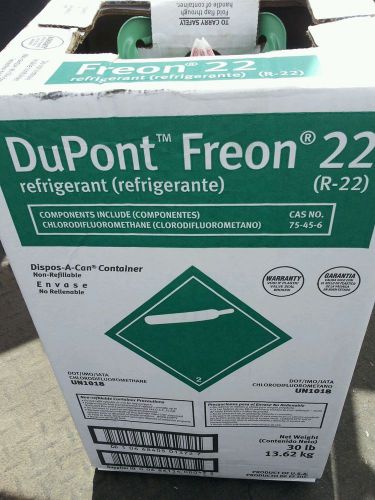 30lb DuPont R22 Refrigerant new factory sealed