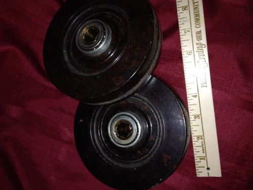 2 VINTAGE COLSON MODEL 4-6-195 USED CASTERS