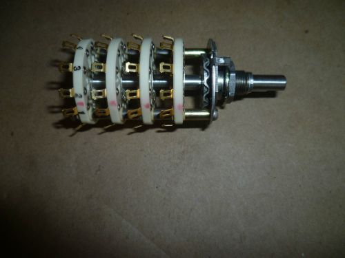 2 pole 5 throw itt corp rotary switch # 125793 , 5930009568772 , 28vdc / 115vac for sale